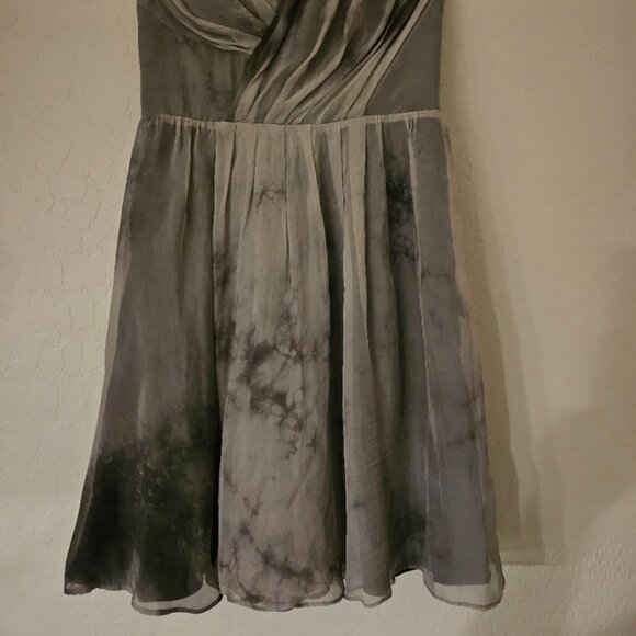 Strapless Mini Dress Silk Tie-Dye Size 2 - Picture 2 of 7
